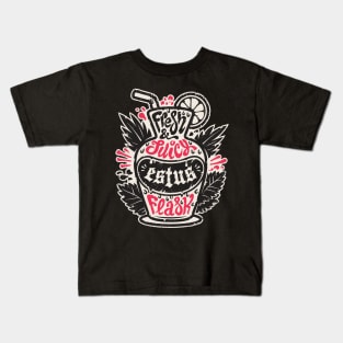 Estus Cocktail with Curse Souls in Dark Flask Kids T-Shirt